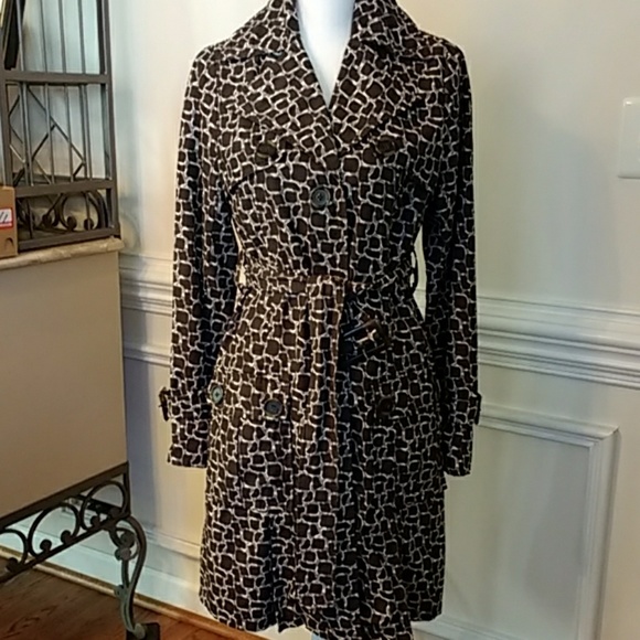 Steve Madden Jackets & Blazers - Steve Madden Animal Print Trench Medium